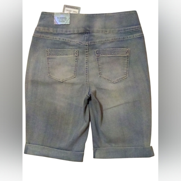 Sound Style - Pull On Slimming Bermuda Shorts W/ Comfort Stretch, Small 4-6, 1- - Picture 4 of 12